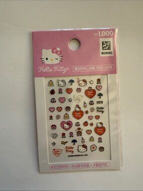 Hello Kitty Pink and White Nail Stickers